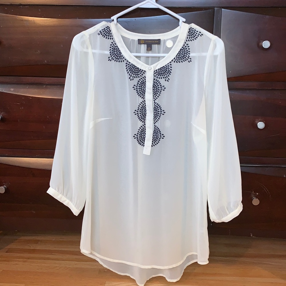 The Limited Sheer Blouse